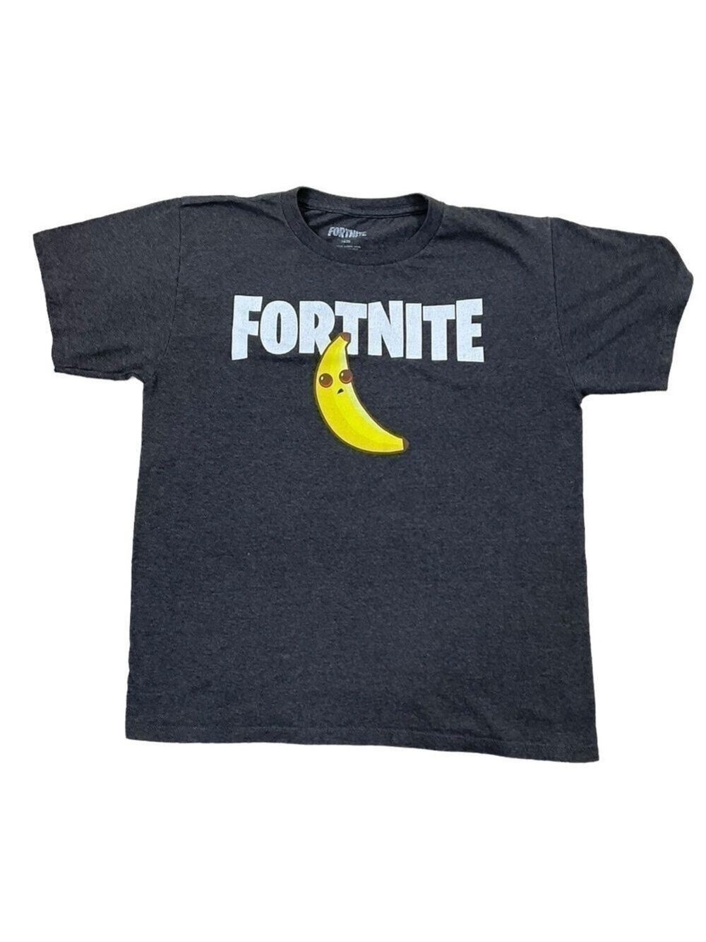 Mad Engine Fortnite Peely Boys Epic Games Short Sleeve T-Shirt  Youth Size 18/20